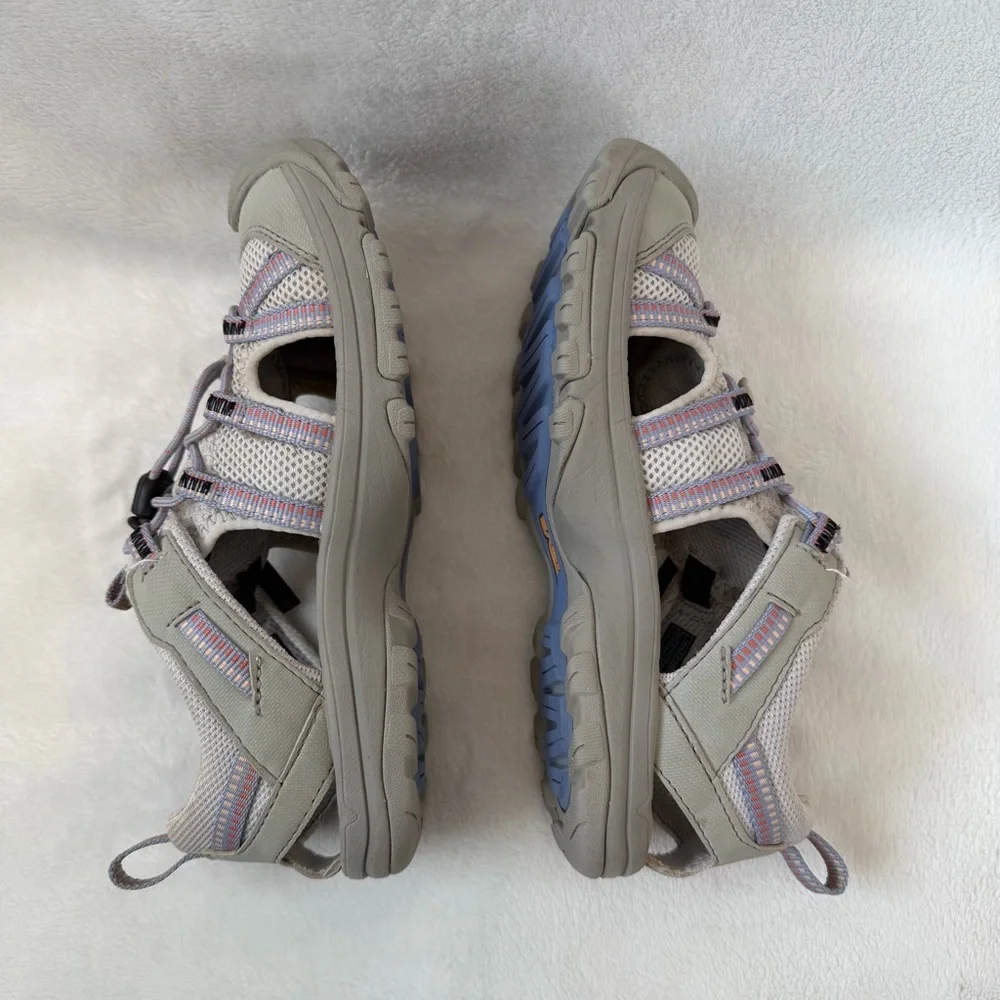 Teva Kid’s Manatee Sandal Gray and Lavender Outdoor Closed Toe Sandals Size 2 - Picture 7 of 11